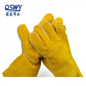 加长电焊手套反绒皮焊工手套